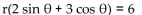 For the given rectangular equation, write an equivalent polar equation. -2x + 3y = 6 A)    B)    C)    D)   