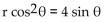 For the given rectangular equation, write an equivalent polar equation. -  A)    B)    C)    D)   