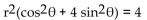 For the given rectangular equation, write an equivalent polar equation. -  A)    B)    C)    D)   