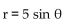 For the given rectangular equation, write an equivalent polar equation. -y = 5 A)    B)    C)    D)   