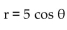 For the given rectangular equation, write an equivalent polar equation. -y = 5 A)    B)    C)    D)   