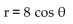For the given rectangular equation, write an equivalent polar equation. -x = 8 A)    B)    C)    D)   