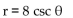 For the given rectangular equation, write an equivalent polar equation. -x = 8 A)    B)    C)    D)   