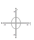 Graph the pair of parametric equations in the rectangular coordinate system. -  A)    B)    C)    D)   