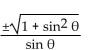 Express the given trigonometric function in terms of the indicated function. -tan   in terms of sin   A)    B)    C)    D)   