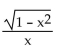 Find an equivalent algebraic expression for the given composition. -sec(arccos(x) )  A)    B)    C)    D)   