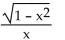 Find an equivalent algebraic expression for the given composition. -cot(arccos(x) )  A)    B)    C)    D)   