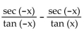 Use odd and even identities to simplify the expression. -  A)  0 B)  -2 csc x C)  -2 sin x D)  2 csc x