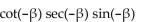 Use odd and even identities to simplify the expression. -  A)  -1 B)  1 C)    D)   