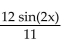 Simplify the expression. -  A)    B)    C)    D)  11 sin(2x) 