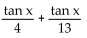 Simplify the expression. -  A)  17 tan x B)    C)    D)   