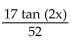 Simplify the expression. -  A)  17 tan x B)    C)    D)   