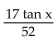 Simplify the expression. -  A)  17 tan x B)    C)    D)   