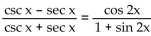 For the following equation, graph   on the same screen on your calculator. From the graphs, make a conjecture as to whether the equation is an identity. If so, prove your conjecture. - 