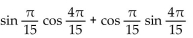 Simplify the expression by using a sum or difference identity. -s   A)    B)    C)  1 D)   