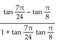 Use trigonometric identities to find the exact value. -  A)    B)    C)    D)   