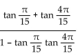 Use trigonometric identities to find the exact value. -  1 A)    B)    C)    D)   