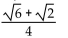 Use an appropriate identity to find the exact value of the expression. -cos (75°)  A)    B)    C)    D)   