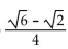 Use an appropriate identity to find the exact value of the expression. -cos (75°)  A)    B)    C)    D)   