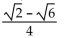 Use an appropriate identity to find the exact value of the expression. -cos (165°)  A)    B)    C)    D)   