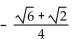 Use a sum or difference identity to find the exact value. -sin   A)    B)    C)    D)   