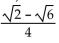 Use a sum or difference identity to find the exact value. -sin(-15°)  A)    B)    C)    D)   