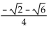 Use a sum or difference identity to find the exact value. -sin(-15°)  A)    B)    C)    D)   