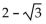Find the exact value by using a sum or difference identity. -tan (-165°)  A)    B)    C)    D)   