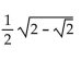 Find the exact value by using a half-angle identity. -sin 22.5° A)    B)    C)    D)   
