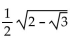 Find the exact value by using a half-angle identity. -cos 15° A)    B)    C)    D)   