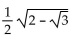 Find the exact value by using a half-angle identity. -sin 15° A)    B)    C)    D)   