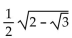 Find the exact value by using a half-angle identity. -sin 75° A)    B)    C)    D)   