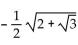 Find the exact value by using a half-angle identity. -cos 75° A)    B)    C)    D)   