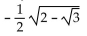 Find the exact value by using a half-angle identity. -cos 165° A)    B)    C)    D)   