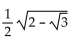 Find the exact value by using a half-angle identity. -cos 165° A)    B)    C)    D)   