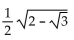 Find the exact value by using a half-angle identity. -cos   A)    B)    C)    D)   