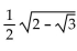 Find the exact value by using a half-angle identity. -tan   A)    B)    C)    D)   