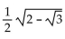 Find the exact value by using a half-angle identity. -sin   A)    B)    C)    D)   