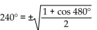 Determine whether the positive or negative sign makes the equation correct. -cos 2   A)  Positive sign B)  Negative sign