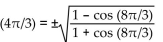 Determine whether the positive or negative sign makes the equation correct. -tan (   A)  Negative sign B)  Positive sign