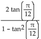 Use an identity to write the expression as a single trigonometric function or as a single number. -  A)    B)    C)    D)   