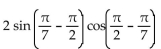 Use an identity to write the expression as a single trigonometric function or as a single number. -  A)    B)    C)    D)   