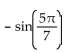Use an identity to write the expression as a single trigonometric function or as a single number. -  A)    B)    C)    D)   