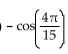 Use an identity to write the expression as a single trigonometric function or as a single number. -  A)    B)    C)    D)   