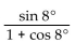 Use an identity to write the expression as a single trigonometric function or as a single number. -  A)  tan 16° B)  cos 16° C)  sin 4° D)  tan 4°