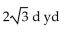 Solve the problem. Round to the nearest whole unit. -A balloon rises from a point whose horizontal distance from an observer is d yards. Find an exact expression in terms of d for the distance between the 2 positions of the balloon which correspond to the angles of elevation 15° And 30° measured from the observer. A)    B)    C)    D)   