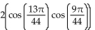 Use a sum-to-product identity to rewrite the expression. -  A)    B)    C)    D)   