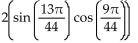 Use a sum-to-product identity to rewrite the expression. -  A)    B)    C)    D)   