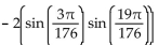 Use a sum-to-product identity to rewrite the expression. -sin   - sin   A)    B)    C)    D)   