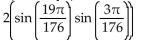 Use a sum-to-product identity to rewrite the expression. -cos   - cos   A)    B)    C)    D)   